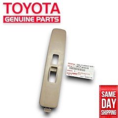 01 - 04 TOYOTA TACOMA FRONT PASSENGER RIGHT WINDOW SWITCH BEZEL TRIM TAN OEM NEW