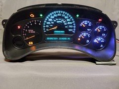 03-05  Avalanche Instrument Cluster Red White & Blue LEDs Miles 219295 15114649