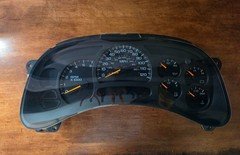 03 TO 06 GM CHEVY PICK UP INSTRUMENT CLUSTER PART NUMBER 15114649 112K REBUILD