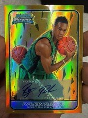 05-06 Bowman Chrome Rajon Rondo Gold Refractor Auto Rookie /50! Champ Lakers! 🔥