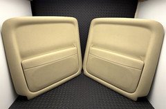 07-08 Acura RL Seat Back Cover Panel Pocket Parchment Tan LH RH Driver Passenger