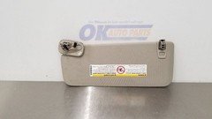 08 CHEVY SILVERADO 2500 SUN VISOR RIGHT PASSENGER GRAY ILLUMINATED