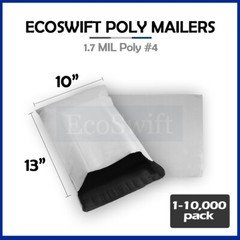 1-10000 10 x 13 "EcoSwift" Poly Mailers Envelopes Plastic Shipping Bags 1.70 MIL