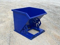1 Cubic Yard Self Dumping Trash Hopper Dumpster Fits Fork Lift Pallet Forks