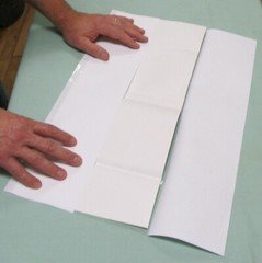 1 (one) 9 1/2" x 20" Brodart Fold-on Book Jacket Cover - lo-luster