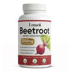 1 PACK Lemeli Beetroot - 1300mg, Lemeli Beet Root Supplement 60 Capsules