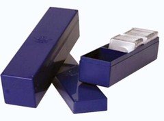 1 Row Plastic 2x2 Coin Box For Flips Snaplocks Durable Storage 9" Blue Whitman