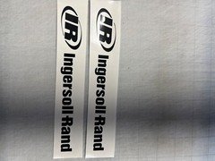 1-set Of Black IR Ingersoll Rand 1x7 inch Air Compressor Bobcat Decal
