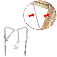 1 x Pair Attic Ladder Spreader Hinge Arms For Werner 55-1 MFG 2006 And Older
