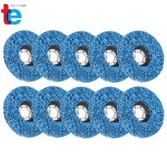 10 Pack 4.5" x 7/8" Strip Disc Wheel Paint Rust Removal Clean For Angle Grinder