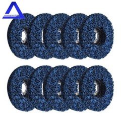 10 Pack 4.5''x7/8" Poly Strip Disc Wheel Paint Rust Removal Clean Angle Grinder