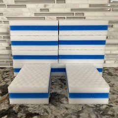 10 PACK BLUE Melamine Magic Sandwich Sponge Eraser Heavy Duty Extra Durable NEW