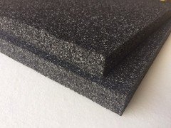 10 pc 1" x 12" x 24" Black Polyethylene foam 1.7pcf *FREE SHIPPING