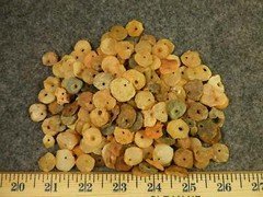 (10) Pre-1600 Cherokee Indian Drilled Stone Trade Beads Found Judaculla Rock NC