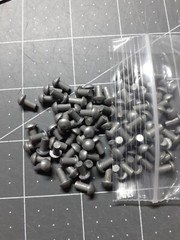 100 1/8" x 1/4"  Solid Steel Round Head Rivets Steampunk Blacksmith armor