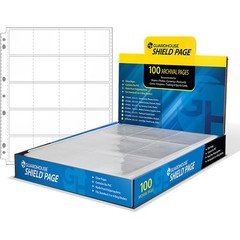 100 2x2 COIN FLIP BINDER PAGES GUARDHOUSE SHIELD ARCHIVAL QUALITY HOLDERS NO PVC