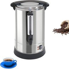 100-Cup XL Commercial Coffee Urn Stainless Steel Coffee Maker Beverage Dispenser