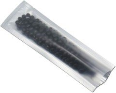 100 Pcs Open Top Pure Packaging Bag Front Clear Poly Package