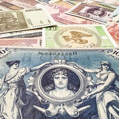 100+ Year Old Banknotes & World Mix Paper Money 54 Note Lot Set Currency Cash