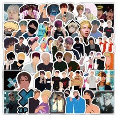 100Pcs Sam and Colby Stickers for Phone Case Water Bottles Laptop Waterproof