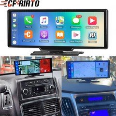 10.26" 2K Car Portable Wireless Apple CarPlay Android Auto Touch Screen Radio FM