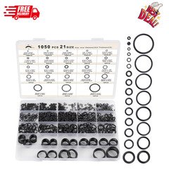 1050PCS O-Ring Assortment Kit | 21 Metric Sizes for Car Repair, Faucet, Air, Gas
