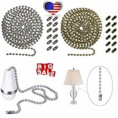 10FT Beaded Pull Chain Ceiling Fan Beaded Pull Chain Extension with Connector US