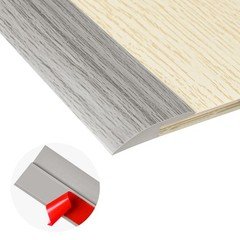10Ft Carpet Floor Transition Strip, Self Adhesive 5mm, 10Ft, Gray Forest