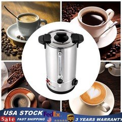 10L Commercial Catering Kitchen Hot Water Boiler Tea Urn Coffee Stainless Steel