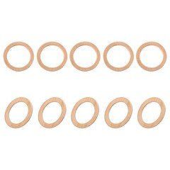 10Pack 22mmx32mmx1mm(IDxODxT) Copper Flat Washers Copper Flat Ring Gaskets