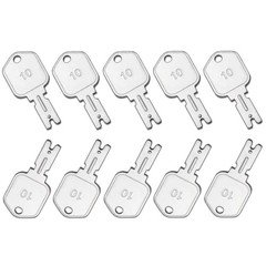10PC 166 Forklift Key Hyster Heavy Equipment Keys for Clark Yale Hyster Komatsu
