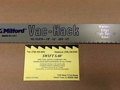 10PCS- 18" X 1-1/4" X .062 X 10T POWER HACK SAW BLADE MILFORD WELDED EDGE NEW