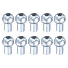 10pcs Cable Ball Stopper Gym Machine Accessories for 5mm Fitness Silver