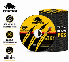 110 Pack 5 x 7/8 in Cut-Off Wheels, Professional Cutting Discs for Angle Grinder