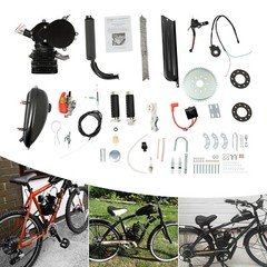 110CC 2-Stroke Complete Bicycle Gasoline Engine Motor Kit Gas Motorized Bike Kit
