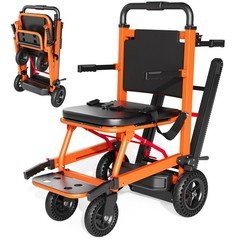 110V Motorized Stair Climbing Wheelchair Elderly Stair Lifting Walker Help 200k
