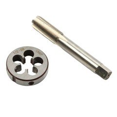 1/2"-28 Gunsmithing Tap and Die Set (1/2"x28) 22LR 223 5.56 9mm High Quality