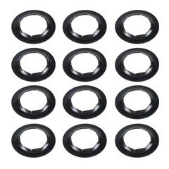 12 Pack Push-On Push Nuts for 5/8" Dolly Axle Rods, Spring Steel Wheel Lock Wash