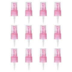 12 Pcs Pink Spray Bottle Top, 18/410 Fine Mist Sprayer Stripe Plastic Top