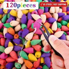 120Pcs Backflow Incense Cones Natural Mixed Scents Waterfall Fragrance USA Stock
