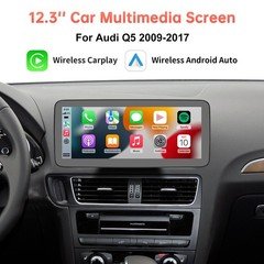 12.3' For Audi Q5 A4 A5 2009-2017 Wireless Screen Carplay Stereo Multimedia Navi