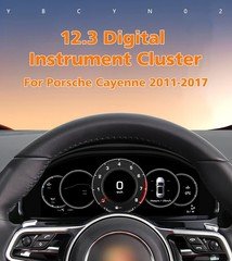 12.3" For Porsche Cayenne 2011-2017 Digital Instrument Cluster CarPlay Plug&Play