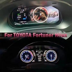 12.3" LCD Digital Instrument Cluster For Toyota Hilux Vigo Fortuner 2015-2023