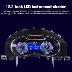 12.3" Update Gauge Digital Dash Instrument Cluster LCD for VW Touareg 2003-2010