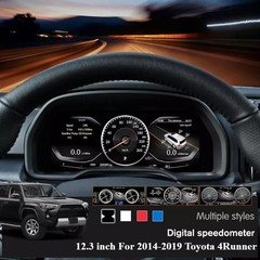 12.3" Virtual Cockpit Digital Dash LCD Gauge Panel For Toyota 4Runner 2014-2019