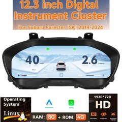 12.3Instrument Digital Cluster Meter LCD Dashboard For Subaru forester 2019-2024
