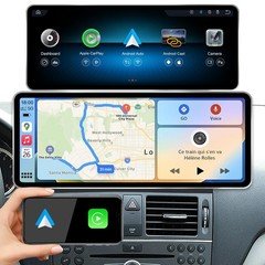 12.8 Inch QLED CarPlay Android Auto for Mercedes C GLC W204 11-14 NTG4.5