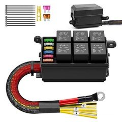 12V Auto Marine Waterproof ATO Fuse Relay Box Block Complete Kit Universal