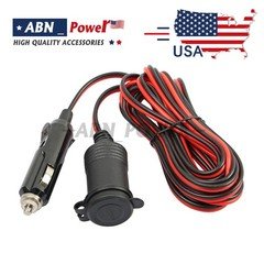 12V Car Cigarette Lighter Socket Extension Cord Cable 13ft Heavey Duty Adapter
