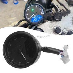 12V LCD Digital Screen Speedometer Tachometer Racer Motorbike Odometer 12000RPM
